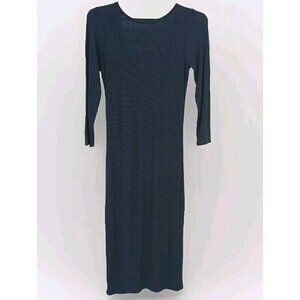 Don't Ask Why Navy Blue Open Back Dress Long Sleeve Made In Italy Summer…